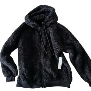 No Boundaries Black/ Charcoal Fleece Jacket